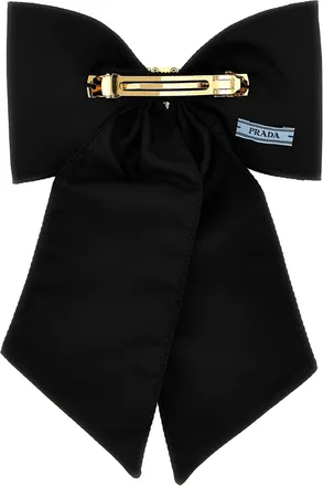 Prada Womens Black Brass Hair Clip Accessory