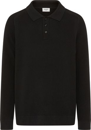 Joop Strickpullover JOOP JEANS Odino, Herren, Gr. L, schwarz, Strick, Obermaterial: 100% Baumwolle, clean, unifarben, regular fit normal, Rundhals, eingese
