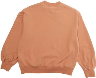 Chlo&eacute; Girls Hoodie, Orange Cotton, Contrast Trim Hoods & Sweatshirts