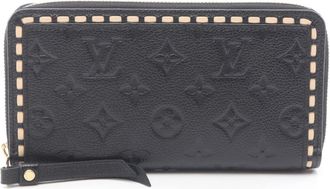 Louis Vuitton Black Ivory Noir Monogram Empreinte Long Wallet (Bi-Fold) (Pre-Owned)