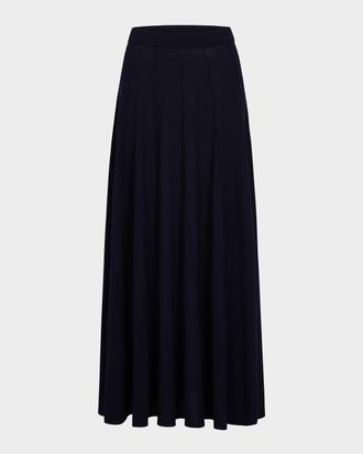 TWP Merino Wool A-Line Maxi Skirt