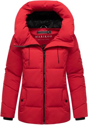 Marikoo dames gewatteerde winterjas Kuscheltatze XVI met capuchon