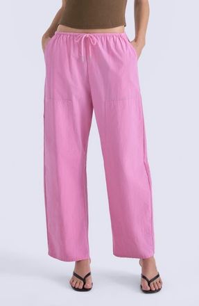 Pistola Denim Theo Cotton Drawstring Pants in Azalea at Nordstrom, Size X-Large