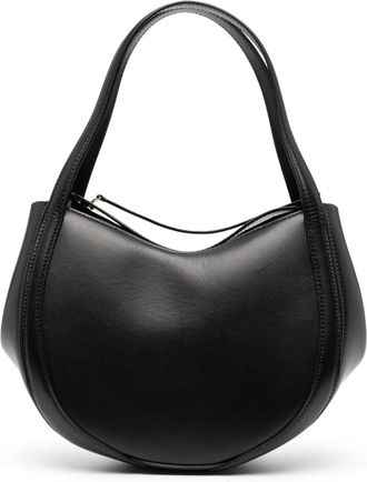 Wandler logo-print tote bag - women - Calf Leather - One Size - Black