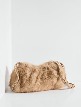 Talbots Serena Faux Fur Clutch - Neutral - 001 Talbots