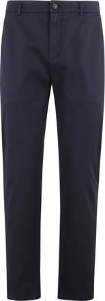 Department Five Department Five, Broeken, Heren, Blauw, W31, Katoen, Slimme Crop Piquet Chino Broek