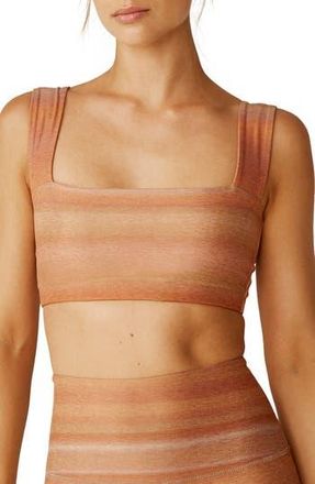 Beyond Yoga Softmark Squared Neck Sports Bra in Ombre Stripe at Nordstrom Rack, Size Small