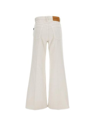 Haikure Cotton Velvet Trousers - Beige