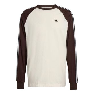 adidas Britcore Cali Long Sleeve T-Shirt Off White Aurora Coffee HZ3829