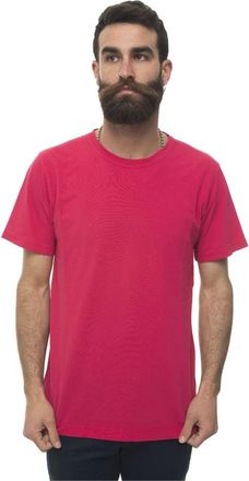 Kiton Stone Washed Katoenen T-shirt - Heren - T-shirts - Roze - 2XL - Katoen - Tops