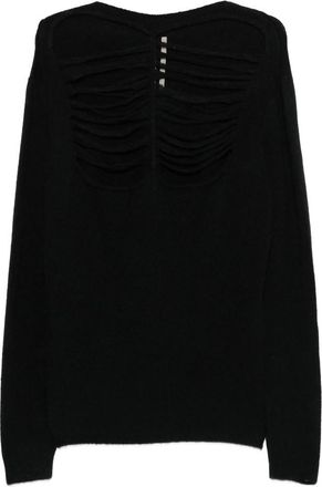 Rick Owens Ls Cut-out Front Sweater