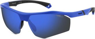Polaroid Stijlvolle zonnebril in diverse kleuren - Heren - Zonnebrillen - Blauw - 68 MM - Accessoires
