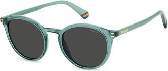 Polaroid Groen Grijs Gepolariseerde Zonnebril - unisex - Zonnebrillen - Groen - 51 MM - Accessoires