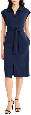 Maggy London Collared Midi A-Line Dress in Navy Blazer at Nordstrom Rack, Size 18 (Similar To 16W)