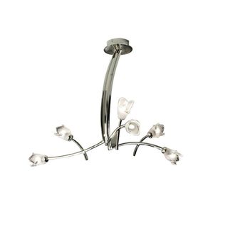 Netlighting Pietra Pendant 3 Arm 6 Light G9 Polished Chrome in Silver