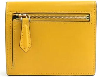 Fendi Vintage, unisex, Geel, ONE Size, Leer, Pre-owned Wallet