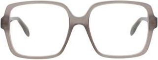Alexander McQueen 55mm Square Optical Glasses in Grey Grey Transparent at Nordstrom Rack