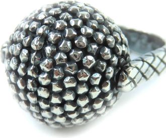 Bottega Veneta Silver Silver 925 Band Ring (Pre-Owned)