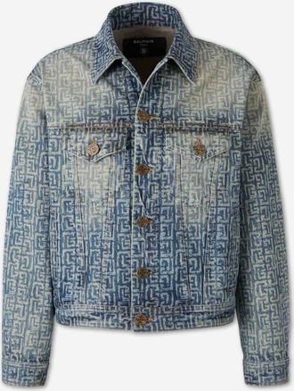 Balmain Monogram Denim Jacket