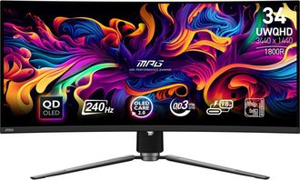 No Brand Msi Mpg 341cqpx Qd-oled Pantalla Para Pc 86,4 Cm (34) 3440 X 1440 Pixeles Ultrawide Quad Hd Qdoled Negro