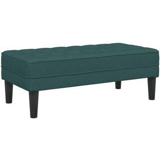 vidaXL Vidaxl - Banco Verde Oscuro 113 X 57 X 39 Cm Tela