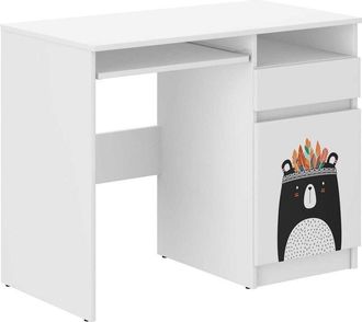 OEM Escritorio Infantil N-35 Osito De Peluche Blanco Y Negro