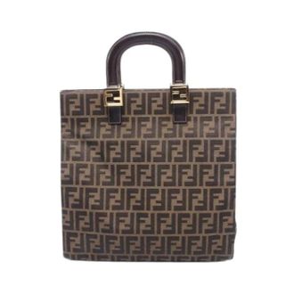 Fendi Pre-owned Handbags, female, Brown, Size: ONE SIZE Pre-owned Vintage Tote Bag