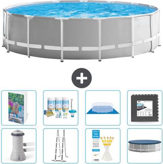 Intex Piscina Prism Frame Redonda - 457x122 Cm - 9-piezas S581