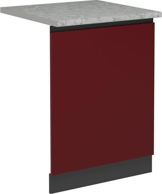 Vicco Panel Frontal Del Lavavajillas R-line, Rojo, 60 Cm, Et M&aacute;rmol