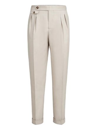 Brunello Cucinelli double-pleats trousers - Neutrals