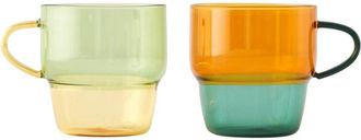 Bella Maison 2Pc Castel Glass Mug Set