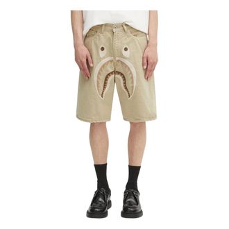 A Bathing Ape A Bathing Ape, Hombre, Pantalones cortos, Beige, Talla: M