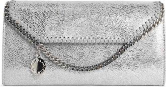 Stella McCartney Falabella Silver Crossbody Chain Wallet