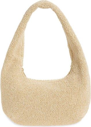 Mansur Gavriel Mini Gnocchi Textured Raffia Hobo Bag in Jasmine at Nordstrom
