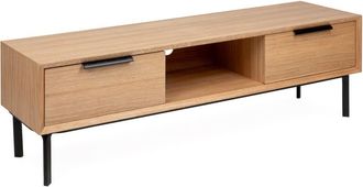 Woodek Mueble tv de roble y chapa de roble 160 cm