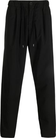 Herno drawstring-waist straight-leg trousers - men - Polyester/Polyester - M - Black