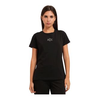 A|X Armani Exchange Mujer, Camisetas, Negro, Talla: XL