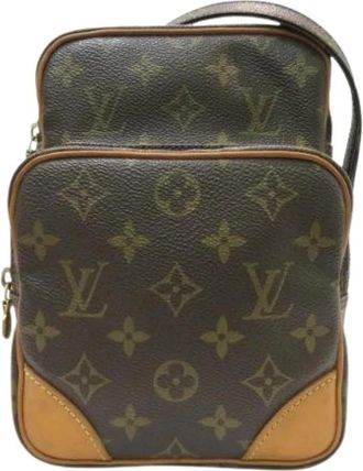 Louis Vuitton Pre-owned Cross Body Bags, male, Brown, Size: ONE SIZE Pre-owned Amazon Monogram Shoulder Bag