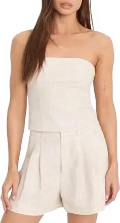 Anemos Ritts Strapless Top In Off White