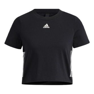 adidas (WMNS) adidas Apxj Ss T-Shirt Asia Sizing Black White HF5116