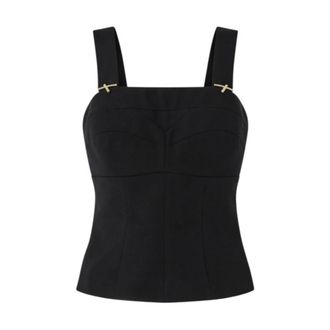 Genny Sleeveless Top - Dames - Tops zonder mouwen - Zwart - S - Tops