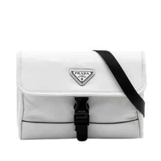 Prada Pre-owned Cross Body Bags, female, White, Size: ONE SIZE Pre-owned Crossbody Bag