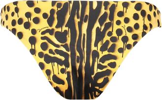 Dsquared2 animal-print bikini bottom - women - Elastane/Polyamide - 42 - Yellow