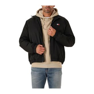 Tommy Jeans Light Jackets, male, Black, Size: 3XL Essential Padded Jacket Ext