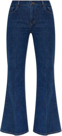 Self Portrait Flared Jeans - Dames - Flared Jeans - Blauw - W28 - Katoen - Jeans