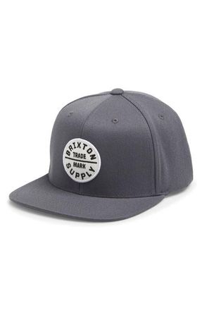 Brixton Oath III Snapback Baseball Cap in Future Grey at Nordstrom