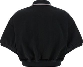 Alexander Wang Womens Black Cotton Polo Shirt