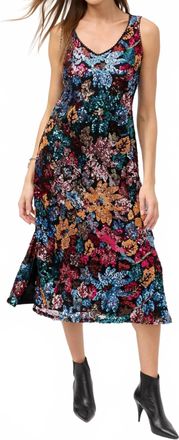 Johnny Was Rosali Sequin Dress In Black