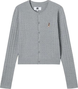 Chocoolate Set cardigan con ricamo - Grigio