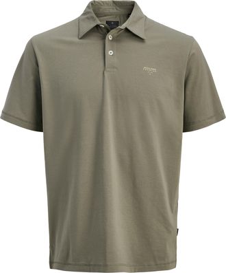 Jack & Jones Poloshirt JACK & JONES JPRBLATYLER SS POLO, Herren, Gr. XS, smokey olive, Jersey, Obermaterial: 96% Baumwolle, 4% Elasthan, unifarben, regular fit nor